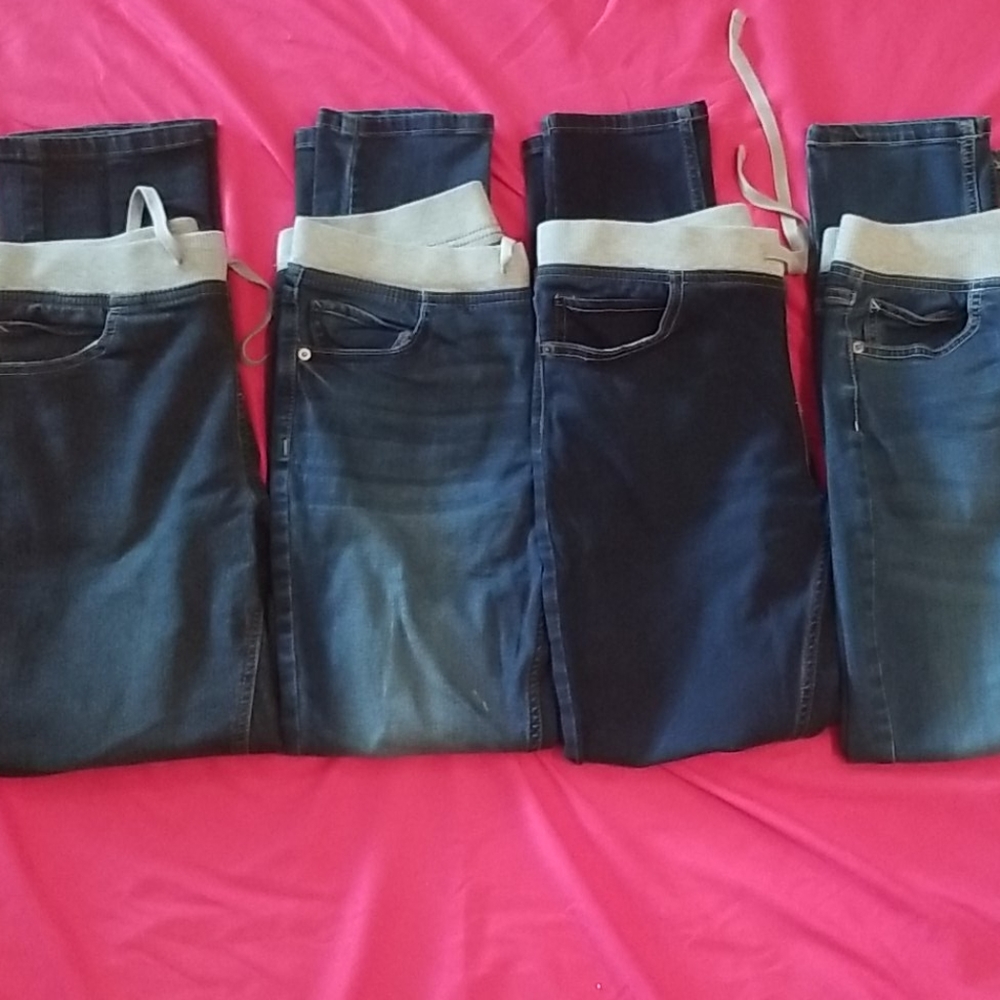 Justice plus size super skinny mid rise jeans